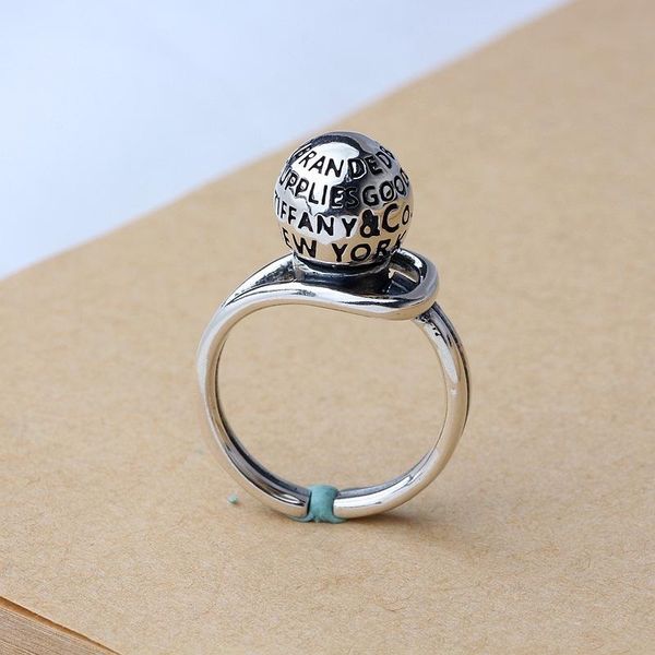 cluster rings s925 pure silver restoring ancient ways is han edition style english letters ball ring women can turn, Golden;silver
cluster rings s925 pure silver restoring ancient ways is han edition style english letters ball ring women can turn, Golden;silver