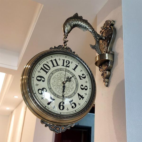 wall clocks luxury large clock double sided retro home decor silent watches living room decoration reloj de pared gift
wall clocks luxury large clock double sided retro home decor silent watches living room decoration reloj de pared gift