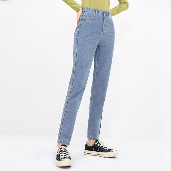 jeans spring arrival light color jeans straight pure cotton literary leisure show thin long water wash trousers women's te2x, Blue
jeans spring arrival light color jeans straight pure cotton literary leisure show thin long water wash trousers women's te2x, Blue