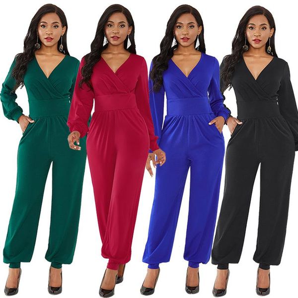 women's jumpsuits & rompers causal v-neck puff sleeve cuff winter spring jumpers european and american style selling, Black;white
women's jumpsuits & rompers causal v-neck puff sleeve cuff winter spring jumpers european and american style selling, Black;white