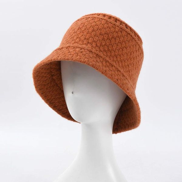 simple fisherman hat coarse wool knitted bucket female version of pure color wild wide brim hats, Blue;gray
simple fisherman hat coarse wool knitted bucket female version of pure color wild wide brim hats, Blue;gray