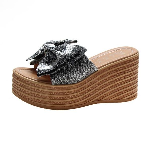 slippers sagace summer beach women 2021 sequins butterfly-knot high heels slides platform wedge, Black
slippers sagace summer beach women 2021 sequins butterfly-knot high heels slides platform wedge, Black