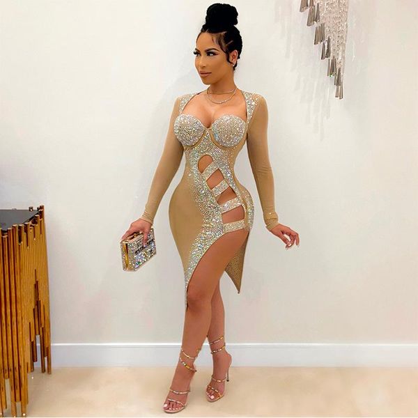 casual dresses luxury rhinestones party transparent mesh irregular high split bodycon dress women singer dancer bar stage costume, Black;gray
casual dresses luxury rhinestones party transparent mesh irregular high split bodycon dress women singer dancer bar stage costume, Black;gray