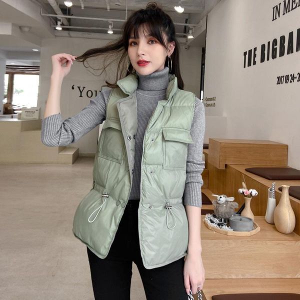 women's vests down vest jackets women korean fashion sleeveless gilet coat white black casual slim short waistcoat winter warmer chalec, Black;white
women's vests down vest jackets women korean fashion sleeveless gilet coat white black casual slim short waistcoat winter warmer chalec, Black;white
