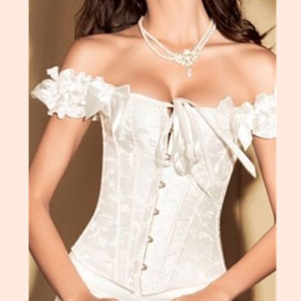 woman bustiers shapper steel boned women white wedding corset dress black bustier basque fit party club dance, Black;white
woman bustiers shapper steel boned women white wedding corset dress black bustier basque fit party club dance, Black;white
