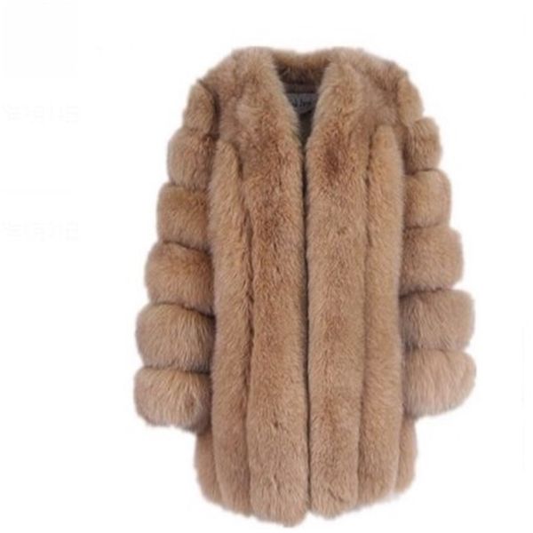 women winter fluffy faux fur coat high-quality thick imitated fur overcoat female warm outwear 211122, Black
women winter fluffy faux fur coat high-quality thick imitated fur overcoat female warm outwear 211122, Black