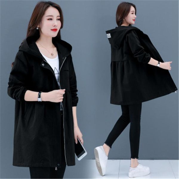 womens windbreaker jackets fashion trend cardigan long sleeve thin mid-length hooded coats designer female autumn causal zipper outerwears, Black;brown
womens windbreaker jackets fashion trend cardigan long sleeve thin mid-length hooded coats designer female autumn causal zipper outerwears, Black;brown