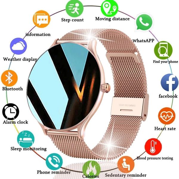 lige 2021 new women smart watch woman fashion watch heart rate sleep monitoring for android ios waterproof ladies smartwatch+box, Slivery;brown
lige 2021 new women smart watch woman fashion watch heart rate sleep monitoring for android ios waterproof ladies smartwatch+box, Slivery;brown