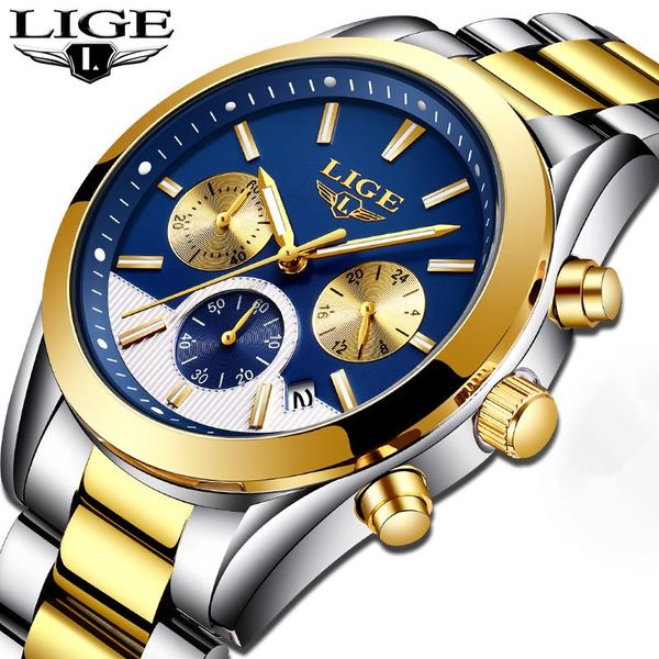 wristwatches lige watch men business classic dress quartz watches waterproof fashion wirst male clock erkek kol saati, Slivery;brown
wristwatches lige watch men business classic dress quartz watches waterproof fashion wirst male clock erkek kol saati, Slivery;brown