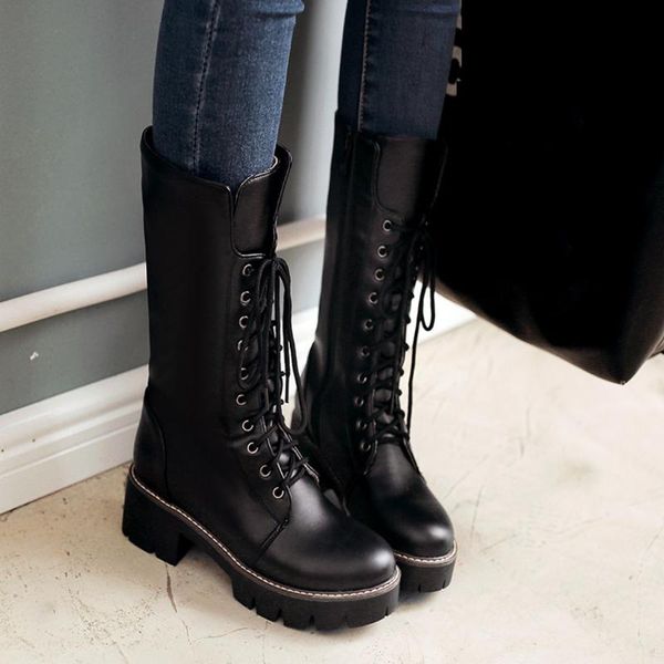 boots brand women's shoes woman waterproof platform high tube sewing thread heel bandage botas de mujer 2021, Black
boots brand women's shoes woman waterproof platform high tube sewing thread heel bandage botas de mujer 2021, Black