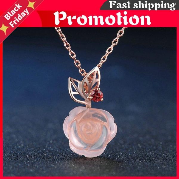 chains rose flower 925 sterling silver necklace quartz gemstone necklaces 18k gold plated fine jewelry lmni025
chains rose flower 925 sterling silver necklace quartz gemstone necklaces 18k gold plated fine jewelry lmni025