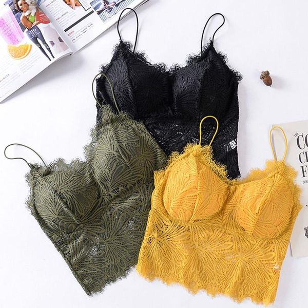 camisoles & tanks woman 3/4 cup seamless bra push up camisole lingerie floral lace bralette tank deep v vest padded underwear, Black;white
camisoles & tanks woman 3/4 cup seamless bra push up camisole lingerie floral lace bralette tank deep v vest padded underwear, Black;white