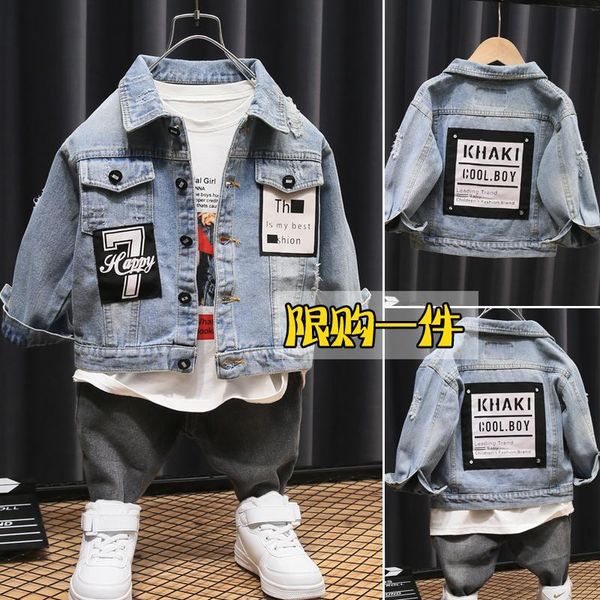 ins baby boys denim jacket 2-7 years old childrens clothing casual patch letters jacket online celebrity outdoor coat, Blue;gray
ins baby boys denim jacket 2-7 years old childrens clothing casual patch letters jacket online celebrity outdoor coat, Blue;gray