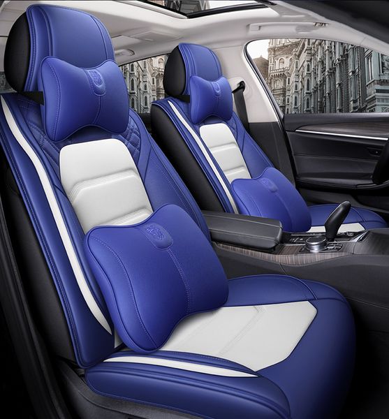 car accessory seat cover for sedan suv durable leather universal five seats set cushion including front and rear covers full covered blue de
car accessory seat cover for sedan suv durable leather universal five seats set cushion including front and rear covers full covered blue de
