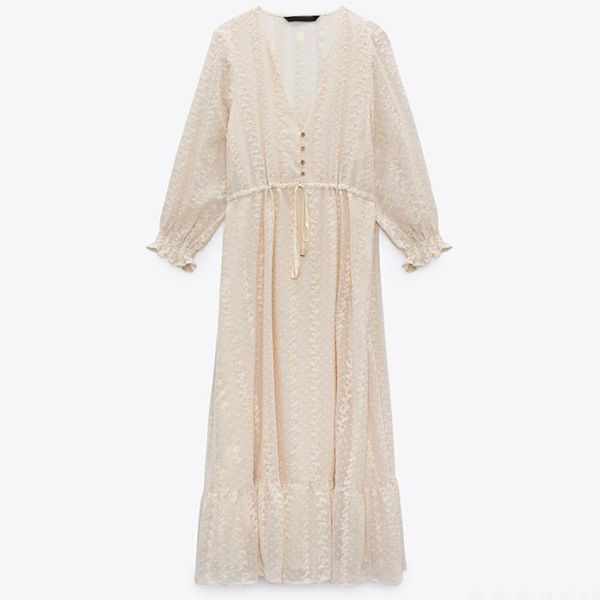 casual dresses 2021 fashion ruffled hem ladies midi tulle long dress summer women dot mesh puff sleeve drawstring waist pleated, Black;gray
casual dresses 2021 fashion ruffled hem ladies midi tulle long dress summer women dot mesh puff sleeve drawstring waist pleated, Black;gray