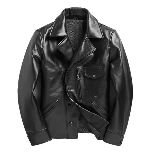 men's leather & faux 2021 black japan casual style genuine jacket men plus size 3xl diagonal zipper real natural cowhide autumn short c
men's leather & faux 2021 black japan casual style genuine jacket men plus size 3xl diagonal zipper real natural cowhide autumn short c