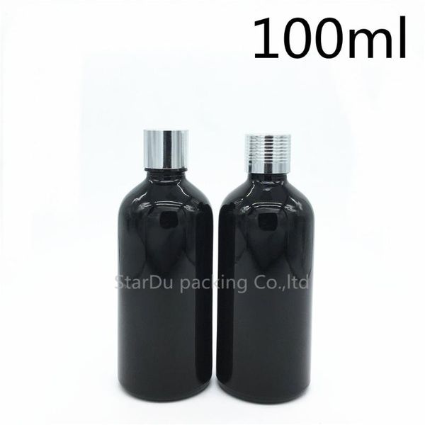 storage bottles & jars 10pcs 100ml black glass bottle serum container, vials essential oil with silvery screw cap perfume
storage bottles & jars 10pcs 100ml black glass bottle serum container, vials essential oil with silvery screw cap perfume
