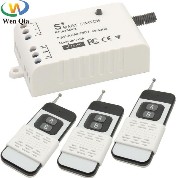 smart home control 433mhz wireless remote switch ac 110v 220v 10a 1ch receiver module rf on/off transmitter 1000m for lights diy
smart home control 433mhz wireless remote switch ac 110v 220v 10a 1ch receiver module rf on/off transmitter 1000m for lights diy