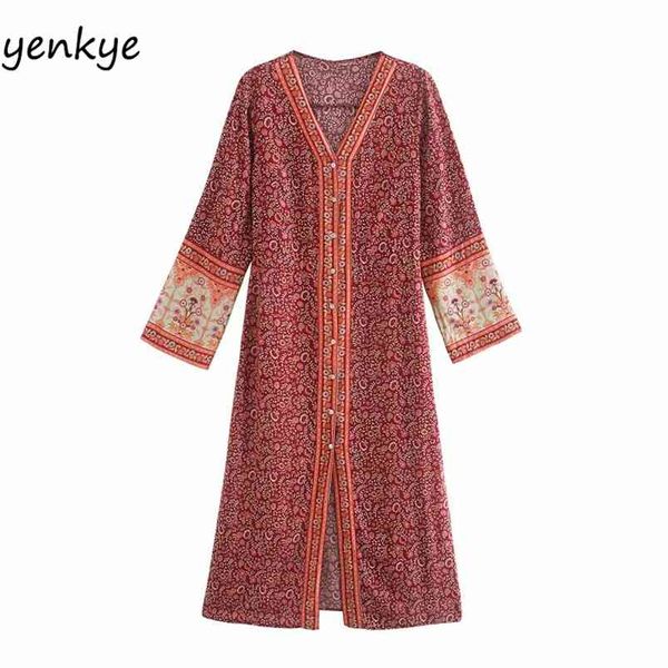 holiday summer boho dress women v neck long sleeve sashes vintage floral print female hem slits a-line 210514, Black;gray
holiday summer boho dress women v neck long sleeve sashes vintage floral print female hem slits a-line 210514, Black;gray