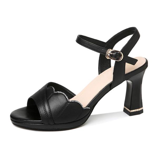 dress shoes summer women's sandals open-toe chunky heel with one-piece buckle breathable shopping women casual %, Black
dress shoes summer women's sandals open-toe chunky heel with one-piece buckle breathable shopping women casual %, Black