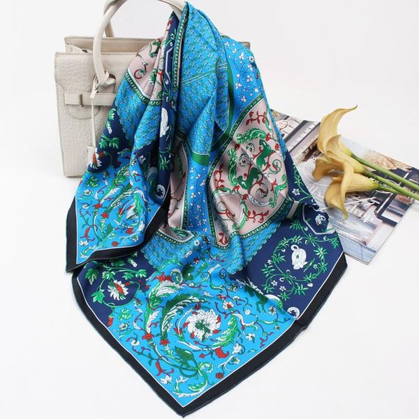 scarves 100% twill silk scarf women kerchief vintage flower print shawl hijab hand rolled bandana stole square headband 90*90cm, Blue;gray
scarves 100% twill silk scarf women kerchief vintage flower print shawl hijab hand rolled bandana stole square headband 90*90cm, Blue;gray