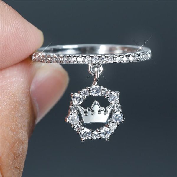 wedding rings white zircon small round stone ring fashion gold silver color female luxury crown circle pendant for women queen gift, Slivery;golden
wedding rings white zircon small round stone ring fashion gold silver color female luxury crown circle pendant for women queen gift, Slivery;golden