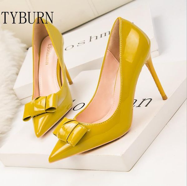 fashion women's shoes bow stiletto high heels shallow mouth pointy thin single dress, Black
fashion women's shoes bow stiletto high heels shallow mouth pointy thin single dress, Black