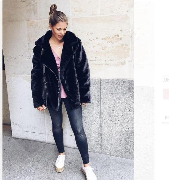 women's wool & blends brand- famous soft winter ladies ffy fur coats from the fake thickening of biker, Black
women's wool & blends brand- famous soft winter ladies ffy fur coats from the fake thickening of biker, Black