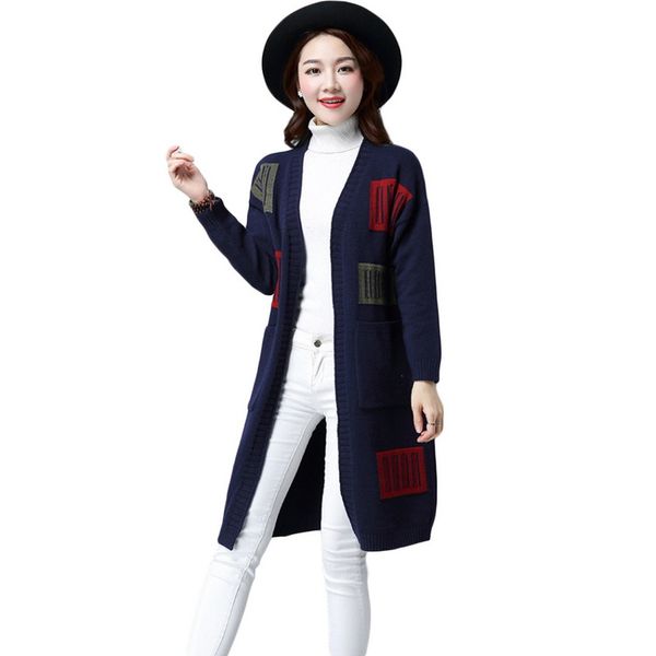 qrwr 2021 autumn winter women sweater new korean style long cardigan knitted fashion casual loose coat sweater women, Black;pink
qrwr 2021 autumn winter women sweater new korean style long cardigan knitted fashion casual loose coat sweater women, Black;pink
