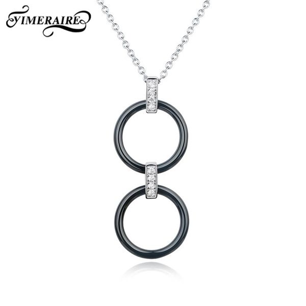 pendant necklaces fashion double circle necklace stainless steel long chain simple trendy ceramic jewelry gifts for girls daily, Silver
pendant necklaces fashion double circle necklace stainless steel long chain simple trendy ceramic jewelry gifts for girls daily, Silver