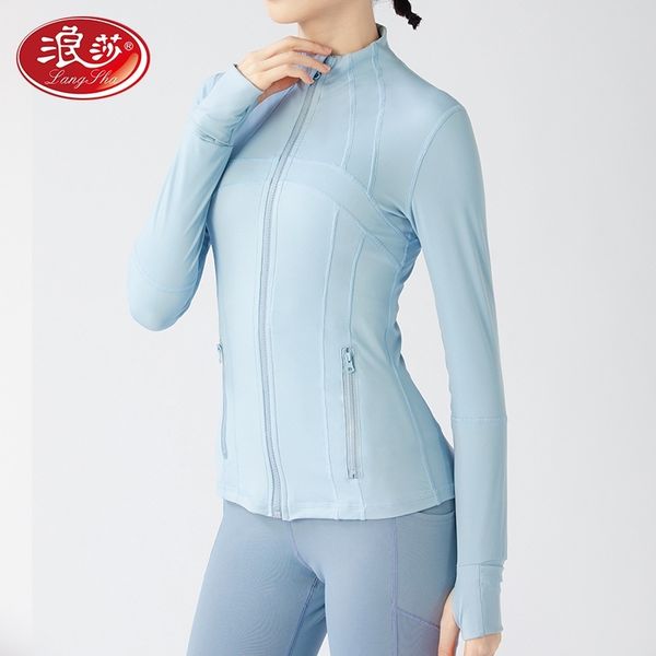 yoga suit women's zipper stand collar bodysuit lulu quality naked running fast drying sportswear fitness coat women, Gray
yoga suit women's zipper stand collar bodysuit lulu quality naked running fast drying sportswear fitness coat women, Gray