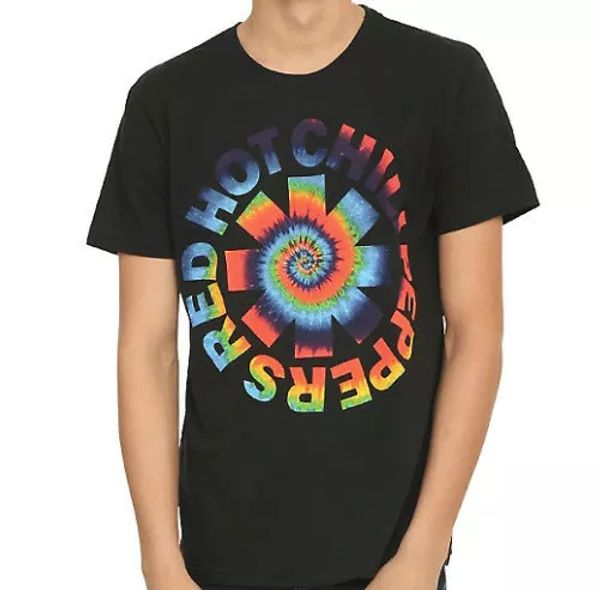 red chili peppers tie dye asterisk logo rhcp rock t-shirt new 100% authentic, White;black
red chili peppers tie dye asterisk logo rhcp rock t-shirt new 100% authentic, White;black
