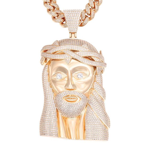 fashion religious jesus head pendant bling cubic zircon with 4mm tennis chain jewelry necklace for men hip hop party gifts necklaces, Silver
fashion religious jesus head pendant bling cubic zircon with 4mm tennis chain jewelry necklace for men hip hop party gifts necklaces, Silver