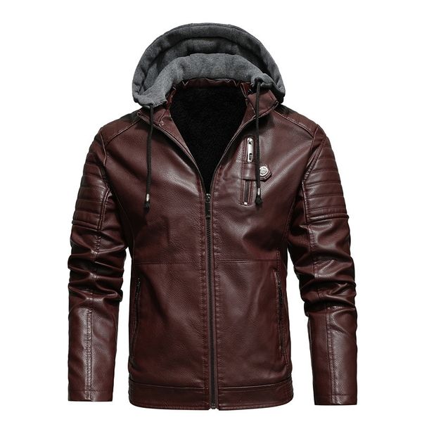 vintage mens leather jackets winter casual pu motorcycle biker coats slim hooded club bomber jackets brand clothing 210603, Black
vintage mens leather jackets winter casual pu motorcycle biker coats slim hooded club bomber jackets brand clothing 210603, Black