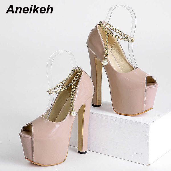 famous brand designer spring women shoes rome ultra high platform metal decoratio peep toe pumps fashion patent leather solid thin heel part, Black
famous brand designer spring women shoes rome ultra high platform metal decoratio peep toe pumps fashion patent leather solid thin heel part, Black