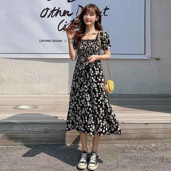 floral chiffon plus size womens dress summer square collar high waist elegant daisy print black midi lacing a line, Black;gray
floral chiffon plus size womens dress summer square collar high waist elegant daisy print black midi lacing a line, Black;gray