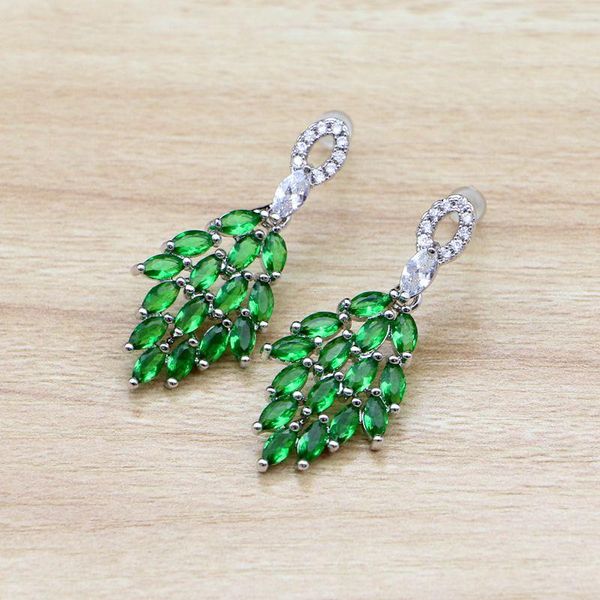 dangle & chandelier green cubic zirconia drop earrings 925 sterling silver earring jewelry for ethnic women
dangle & chandelier green cubic zirconia drop earrings 925 sterling silver earring jewelry for ethnic women