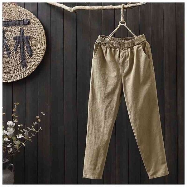women's pants & capris summer elastic waist cotton slim harem vintage khaki black pencil straight overalls women trousers 8bjh, Black;white
women's pants & capris summer elastic waist cotton slim harem vintage khaki black pencil straight overalls women trousers 8bjh, Black;white