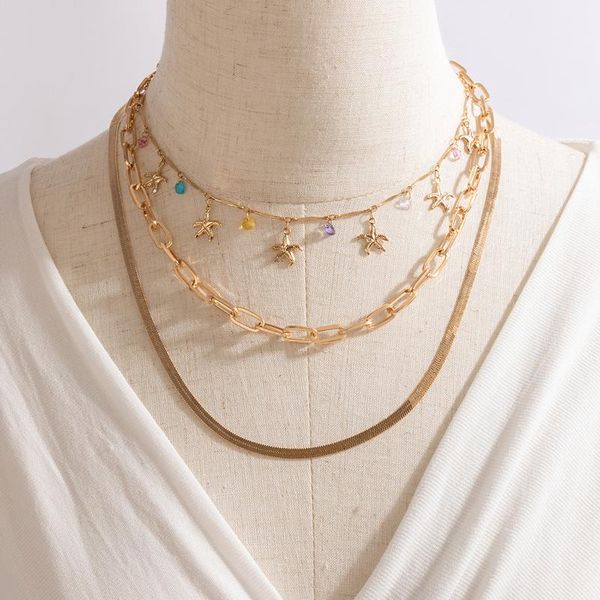 pendant necklaces bohemian star crystal tassel necklace for women gold color layered adjustable alloy metal clavicle chain jewelry 17, Silver
pendant necklaces bohemian star crystal tassel necklace for women gold color layered adjustable alloy metal clavicle chain jewelry 17, Silver