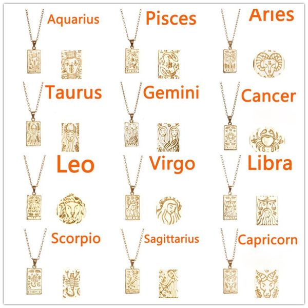 pendant necklaces animal star zodiac sign square carved necklace symbol 12 constellation stainless steel jewelry birthday gifts, Silver
pendant necklaces animal star zodiac sign square carved necklace symbol 12 constellation stainless steel jewelry birthday gifts, Silver