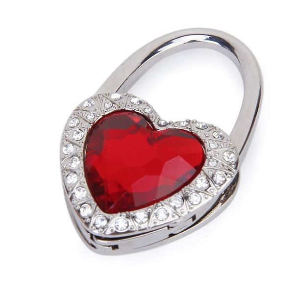 robe hooks support hook of handbag folding in red heart shape with rhinestone decoration
robe hooks support hook of handbag folding in red heart shape with rhinestone decoration