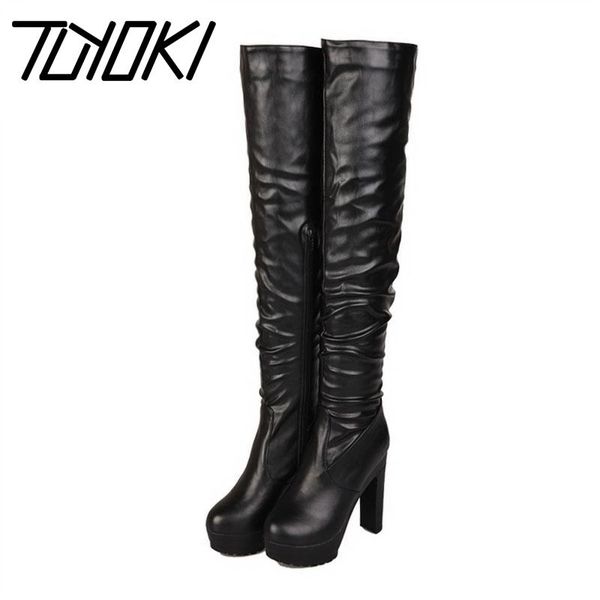 boots tuyoki women long over the knee zipper platform high heel shoes woman winter warm thigh size 34-39, Black
boots tuyoki women long over the knee zipper platform high heel shoes woman winter warm thigh size 34-39, Black