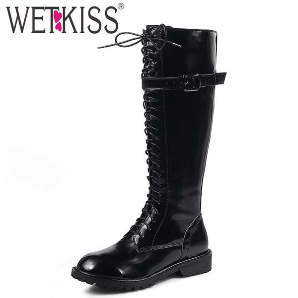 wetkiss big size ladies knee boots buckle cross tied motorcycle boot chunky heel platform women shoes knight winter boots woman 210630, Black
wetkiss big size ladies knee boots buckle cross tied motorcycle boot chunky heel platform women shoes knight winter boots woman 210630, Black