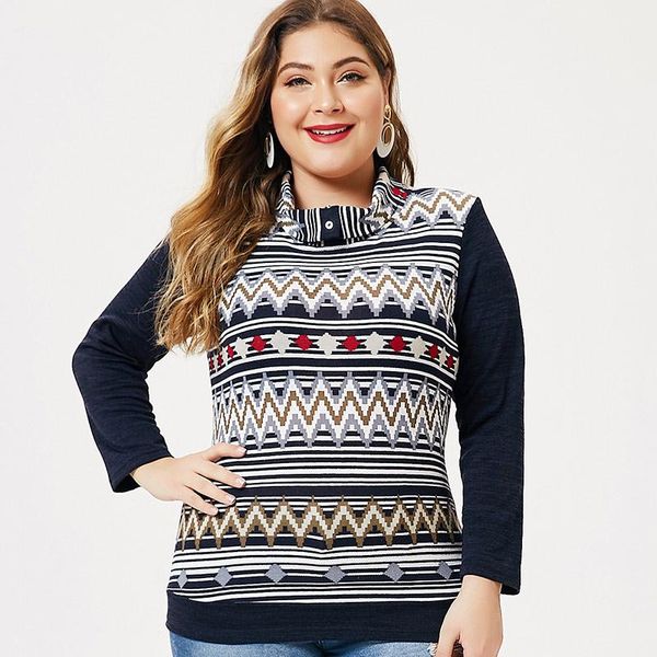 women's t-shirt 2021 autumn mom clothes long sleeve stand-up collar fashion ladies vintage elegant plus size womens printed, White
women's t-shirt 2021 autumn mom clothes long sleeve stand-up collar fashion ladies vintage elegant plus size womens printed, White