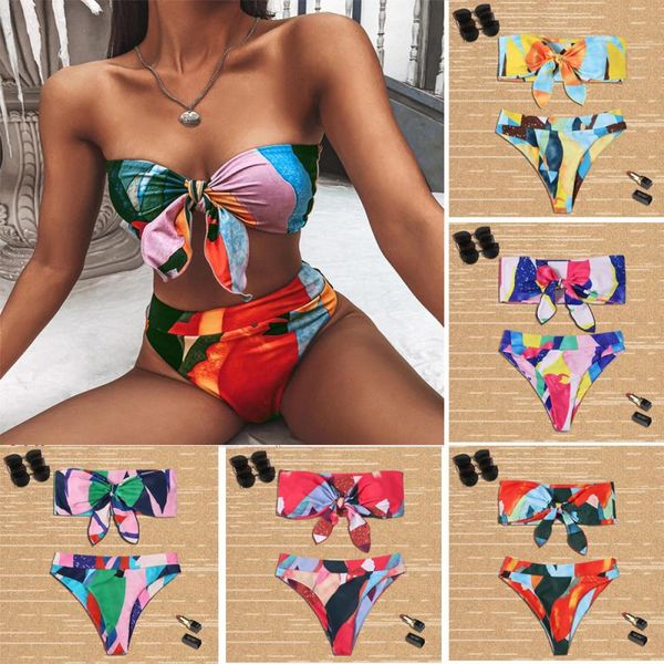 one-piece suits brazilian high waist bikini 2021 bandeau knot swimsuit colorblock print swimwear women push bathing suit beachwear
one-piece suits brazilian high waist bikini 2021 bandeau knot swimsuit colorblock print swimwear women push bathing suit beachwear