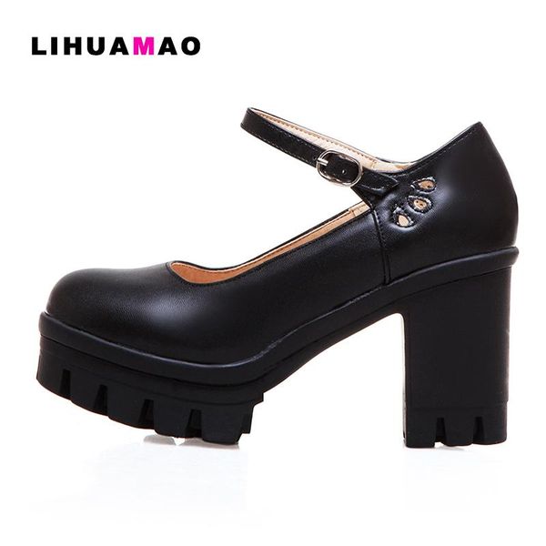 dress shoes lihuamao soft leather fashion women high heel platform round toe ankle strap ladies square mary jane casual, Black
dress shoes lihuamao soft leather fashion women high heel platform round toe ankle strap ladies square mary jane casual, Black