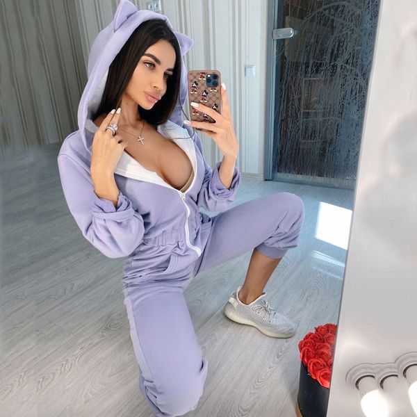 women lounge wear cotton solid jumpsuit sports casual rompers female long sleeve pockets overalls skinny winter fashion 2021, Black;white
women lounge wear cotton solid jumpsuit sports casual rompers female long sleeve pockets overalls skinny winter fashion 2021, Black;white