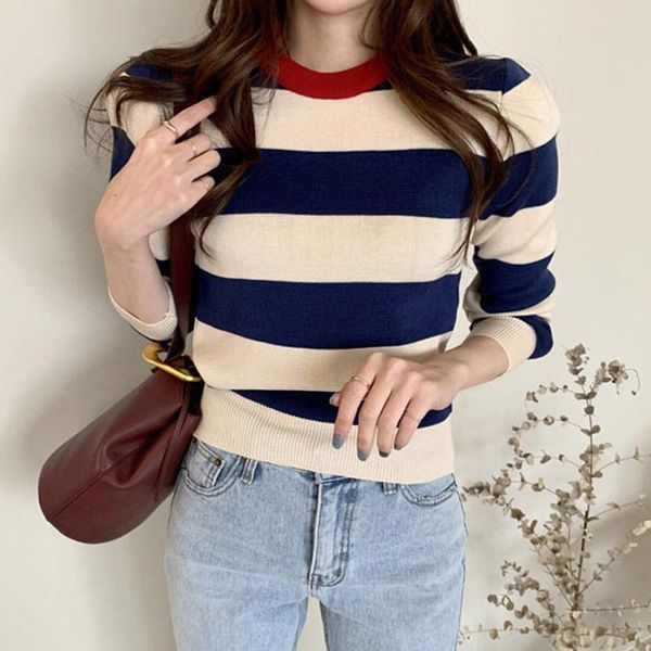 women's sweaters whcw cgdsr pullover loose knitted sweater women vintage oversized lady korean woman 2021 cute autumn winter elegant th, White;black
women's sweaters whcw cgdsr pullover loose knitted sweater women vintage oversized lady korean woman 2021 cute autumn winter elegant th, White;black