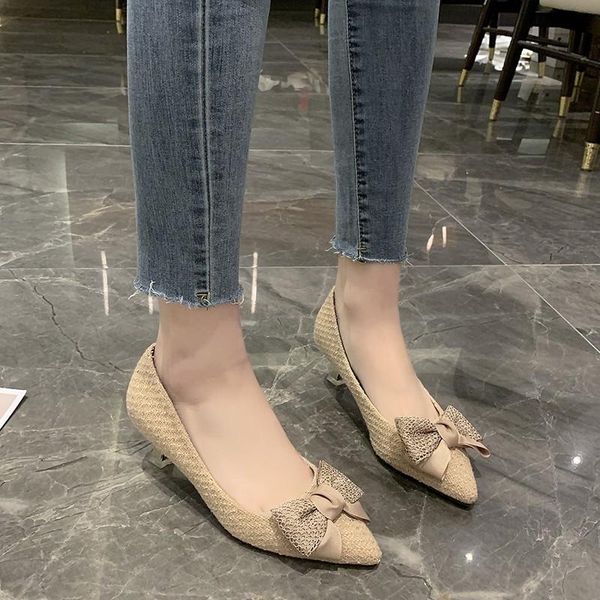 dress shoes bowknot high heel women sandals pointed toe lace mules vintage fashion wedding heels mesh 2021, Black
dress shoes bowknot high heel women sandals pointed toe lace mules vintage fashion wedding heels mesh 2021, Black