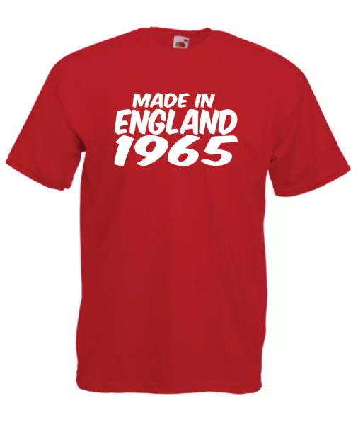 made in england 1965 55 xmas gift idea mens women t shirts multi-color s-2xl, White;black
made in england 1965 55 xmas gift idea mens women t shirts multi-color s-2xl, White;black